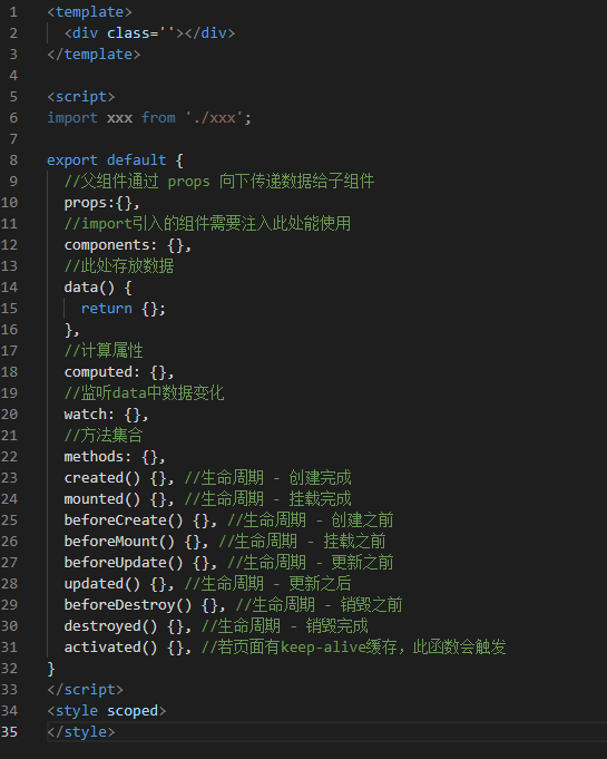 vscode使用vue代码模板